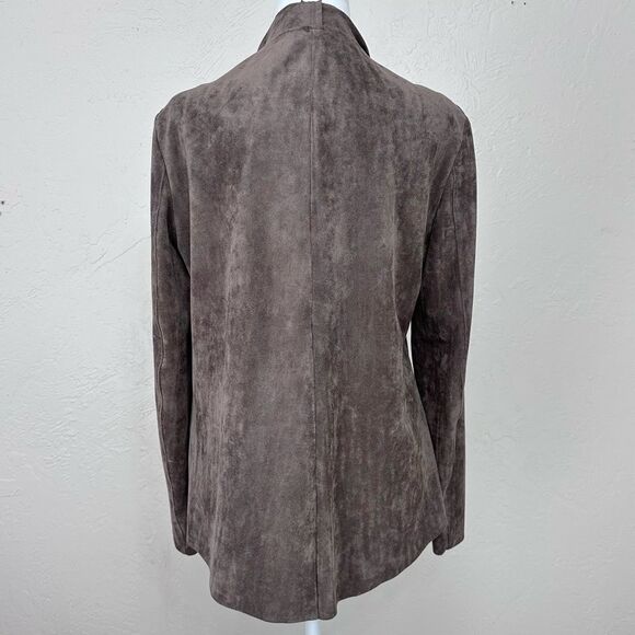 Ellie Kai Ultrasuede Unstructured Faux Suede Open Jacket Size M - Picture 5 of 16